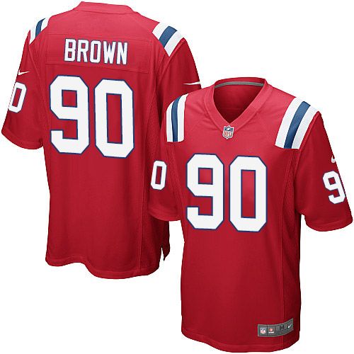 Nike Patriots #90 Malcom Brown Red Alternate Youth Stitched NFL Elite Jersey - Click Image to Close